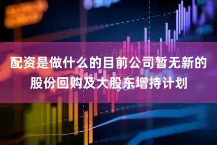 配资是做什么的目前公司暂无新的股份回购及大股东增持计划
